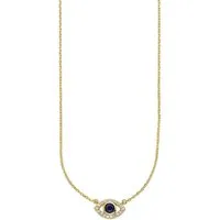 Aniston JEWELRY & WATCHES Kette mit Anhänger Schmuck Geschenk Silberkette mit Anhänger Auge, mit Zirkonia (synth), Spinell (synth)