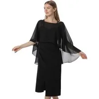 nsihing Bolero Damen Chiffon Cape Schals für Hochzeitskleider Elegantes Bankett Capelets für Hochzeit Braut Abendkleid Brautkleid Sommer