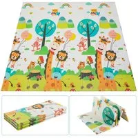 TLGREEN Spielmatte Krabbelmatte Baby, Kinder Spielteppich Faltbarer