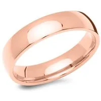 Unique Fingerring Edelstahl in Roségold für Herren in schlichtem Design R9223