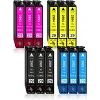 Druckerparadies 12er Pack Druckerpatronen 29 29XL kompatibel mit Epson XP-352 Tintenpatrone (12-tlg)