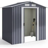 Bealife Gartenhaus Robuster Metall-Gartengeräteschuppen 196*131*187 CM