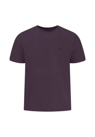 FYNCH-HATTON - T-shirt, basic, single jersey aubergine - Gr. - L