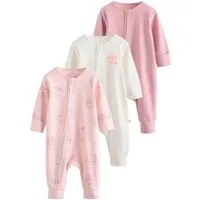 Next Schlafoverall Babyschlafanzüge mit Zweiwege-RV, 3er-Pack (3-tlg)
