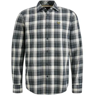 PME Legend - Long Sleeve Shirt Twill Yarndyed Check black onyx - Gr. - M