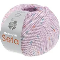 LANA GROSSA MEILENWEIT 100 g SETA BORNEO Häkelwolle, 420 m (Weiches 4-fach Sockengarn mit Seide-Anteil), 100 g