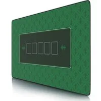 CSL Spieltisch XXL Profi Pokermatte 100x60cm, Tischauflage für Poker, Pokertisch Auflage, Gummiunterseite für stabilen Halt, abwaschbar