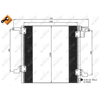 NRF Klimakondensator Mercedes M-Klasse W163 35579