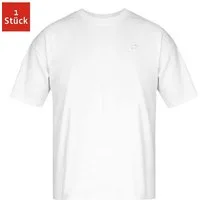SNOCKS T-Shirt Oversized T-Shirt Herren Crew Neck Shirt (1-tlg) aus Bio-Baumwolle, oversized mit Logo-Schriftzug