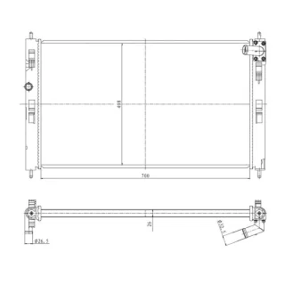 NRF Motork?hler gel?tet Citroen C4 Mitsubishi Asx Peugeot 4008 1,6