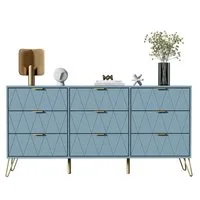 UEV Kommode modern Sideboard schmal Mehrzweckschrank für Kleidung Dokumente (Packung)