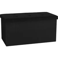 VCM Schuhbank Stoff Sitztruhe Sitzbank Aufbewahrungsbox Boxas (1-St), VCM Sitzbank Boxas 38x76x38 cm Stoff