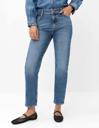Brax Damen Five-Pocket-Hose Style MADISON S USED REGULAR BLUE, denim blau regular, Gr. 46L