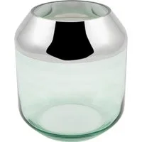 Teelichthalter aus Glas Deko Kerzenständer grün Windlicht Vase SMILLA Fink
