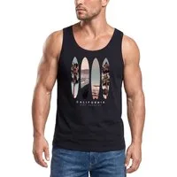 Neverless Tanktop Herren Tank-Top California Surf Paradise Surfboards Grafik Foto Print mit Print