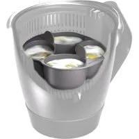 Wundermix Küchenmaschinen Zubehör-Set WunderPoach® for four für Thermomix, Zubehör für TM7, TM6, TM5, TM31, TM Friend, MC Connect, MC Smart, MC Trend, MC Plus, Bosch Cookit, Pochiereinsatz für Mixtopf - MADE IN GERMANY