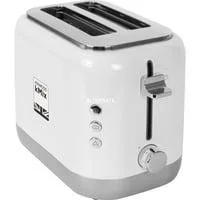 kMix Toaster TCX751WH weiß/silber, 900 Watt, für 2 Scheiben Toast
