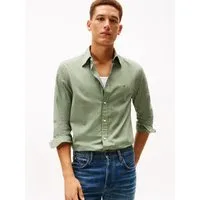Tommy Hilfiger Langarmhemd CORE HAIRLINE POPLIN regular fit, Button-down-Kragen, fein gestreift