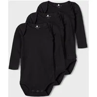Name It Body NBNBODY 3P LS SOLID NOOS (Packung, 3-tlg)
