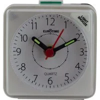 EUROTIME Quarzwecker EUROTIME Quarzwecker mit Schrittsekunde, Maße 9,5 x 9,5 x 4,5 cm