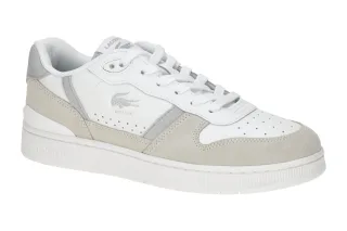 Lacoste Herren Sneakers T-CLIP SET 51SMA0168_14X Wei?/Lt Grey - Glattleder + ...
