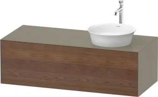 Duravit White Tulip Konsolenwaschtischunterbau wandhängend Amerikanischer Nussbaum & Stein Grau Matt WT4977R77H2