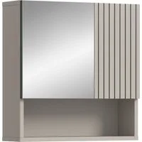 welltime Spiegelschrank MANI, Spiegeltür, 1 offenes Fach, 2 Türen Spiegelschrank, Bad-Spiegel, Badezimmerspiegel, Spiegel, Bad