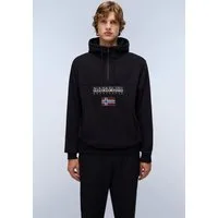 Napapijri Kapuzensweatshirt BURGEE mit Kängurutasche, aus Baumwollmischung, Regular Fit