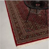 RUG N' ROLL Orientteppich Indo Bidjar, klassisch, strapazierfähig, pflegeleicht, Rechteckig, handgeknüpft