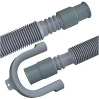 VIOKS Ablaufschlauch Schlauch Verlängerung Ausziehbar 80-300 cm 19/22mmØ, + Haltebogen für Waschmaschine Geschirrspüler