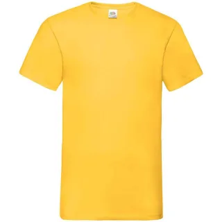 Fruit of the Loom - "Value" T-Shirt V-Ausschnitt für Herren (Sonnenblume)