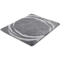 Kleine Wolke Badematte »Mystic«, Badvorleger, Badezimmer Teppich, Höhe 25 mm, rutschhemmend beschichtet, fußbodenheizungsgeeignet, Polyacryl, rechteckig, Badteppich, modernes Design, Hoch-Tief Effekt, rechteckig & rund