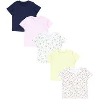 TupTam T-Shirt TupTam Baby Mädchen Kurzarm T-Shirt Gemustert Bunt 5er Set