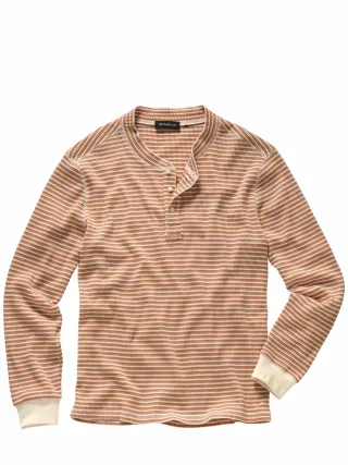 Mey & Edlich Herren Lissabon-Henley Orange 100 % Baumwolle (bio)