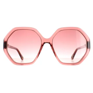 Chloe Rund Damen Rosa Kristall Rosa Braun Farbverlauf CH0008S Esther