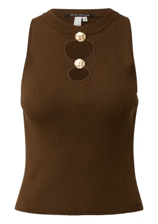 qs - Strickpullunder braun - Gr. - S