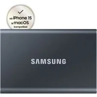 Samsung T7 externe SSD (2 TB) 3,5" 1050 MB/S Lesegeschwindigkeit, 1000 MB/S Schreibgeschwindigkeit
