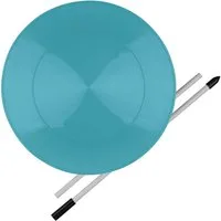 Diabolo Freizeitsport Spiel Jonglierteller Set UV mit Stab ab 5 Jahren, Tellerdrehen, Tellerdrehen Spielzeug Kinder Spinning Plate 23 cm (türkis)