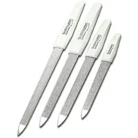 SMI Saphir-Nagelfeile 4 Saphirnagelfeile Solingen Saphir Nagelfeilen Fingernägel Fußnägel, 4-tlg., Fein, Grob