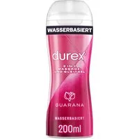 durex Gleitgel Play 2in1 Massage- & Gleitgel Guarana 200 ml, 1-tlg., Mit geschmeidiger Textur für Ganzkörpermassagen & Intimbereich