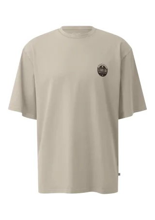 qs - T-Shirt beige - Gr. - XL