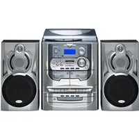 Karcher KA 5300 Plattenspieler (Stereoanlage mit CD-Player (3-fach Wechsler), Kassettendeck, Radio)