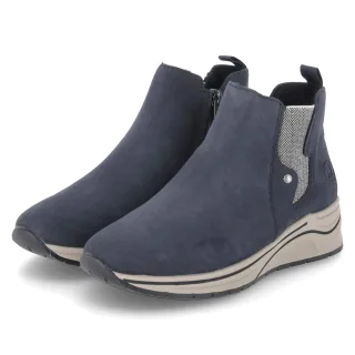 Rieker Chelsea Boots  Blau - Gr. 40 -  Textil