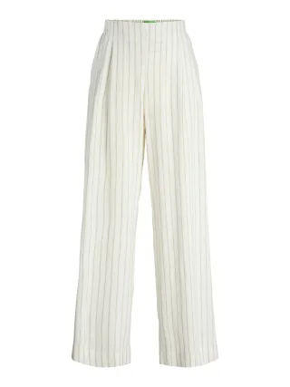 JJXX - JXALMIRA LINEN BLEND HW PANT WVN LN Blanc de Blanc - Gr. - M