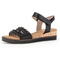 Gabor GENUA Sandalette, Sommerschuh, Sandale, Keilabsatz, mit Klettverschluss, Weite G