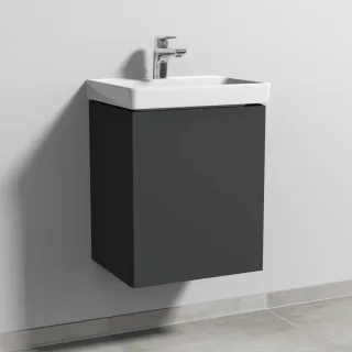 Sanipa 3way Waschtischunterbau zu Villeroy & Boch Avento Waschtisch mit 1 Tür, Graphit-Matt SP6191B