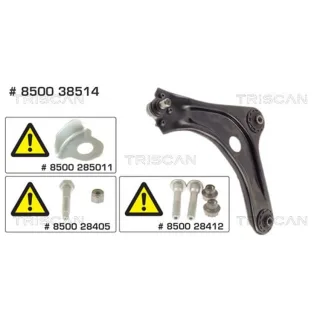 Triscan Querlenker vorne links Citroen C2 C3 Peugeot 1007
