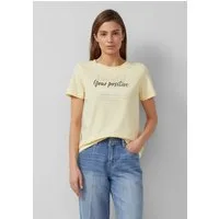 s.Oliver Kurzarmshirt T-Shirt T-Shirt aus weichem Baumwollmix mit Artwork