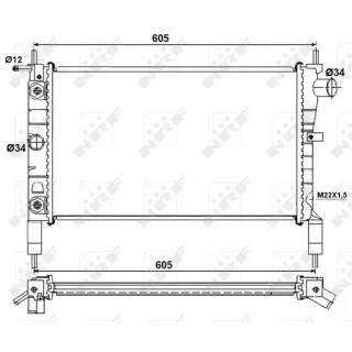 NRF Motork?hler Opel Astra F 53036