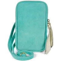 styleBREAKER Mini Bag Echtleder Handy Umhängetasche Veloursleder (1-tlg)